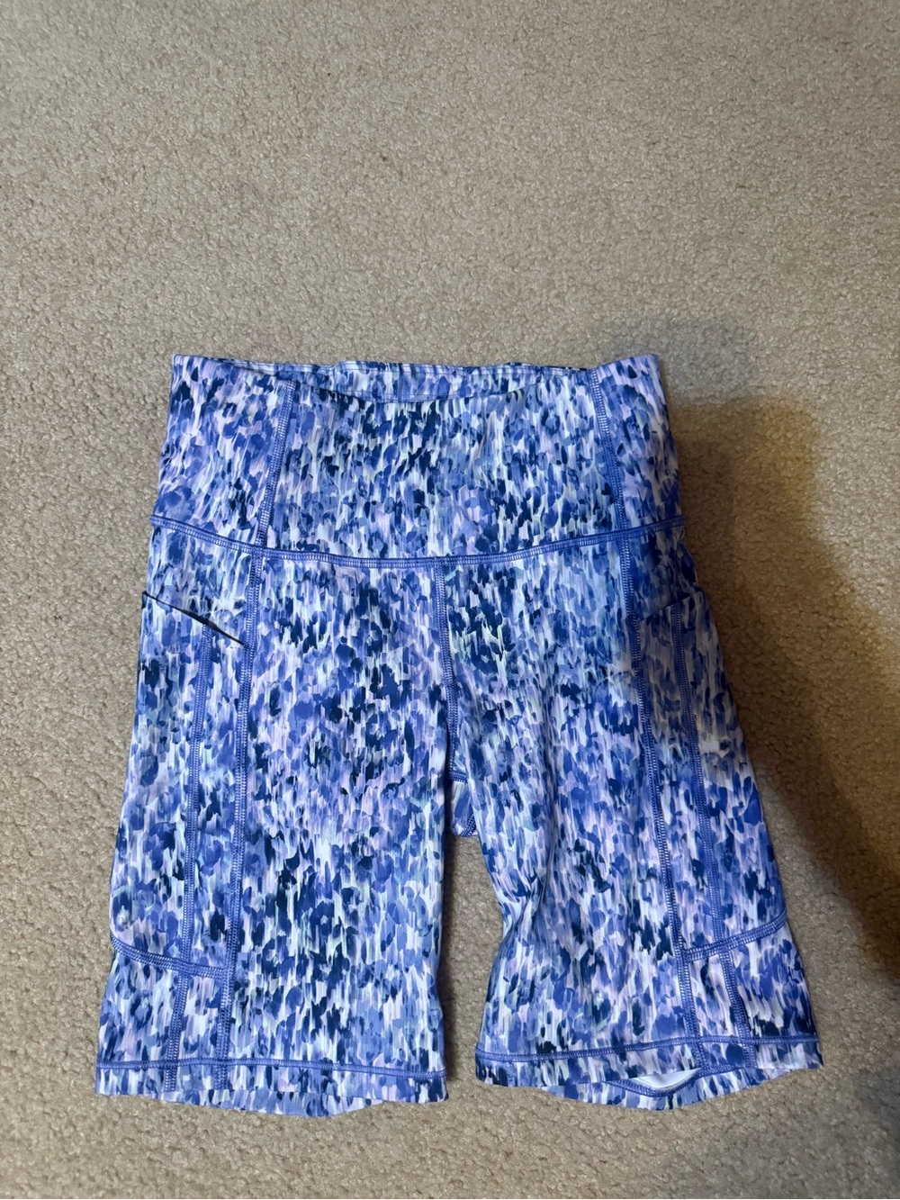 Athleta Purple and Blue Patterned Kids Leggings